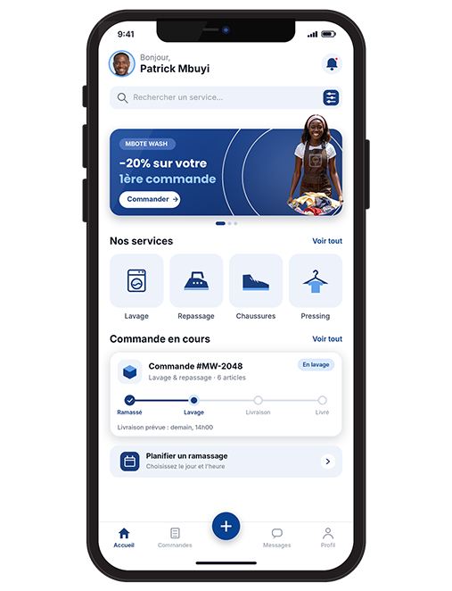 L'application Mbote Wash